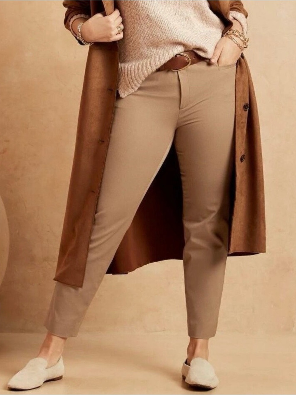 Banana Republic Women’s Classic Brown Stretch Chinos